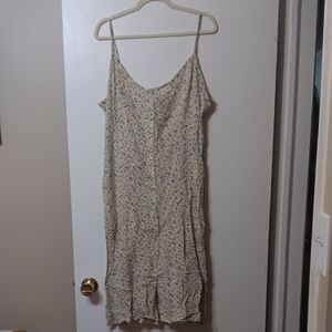 Floral Print Spaghetti Strap Dress